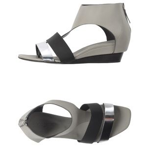 *SOLD OUT *Vic Matie Ankle Strap Colorblock Wedge Sandals
